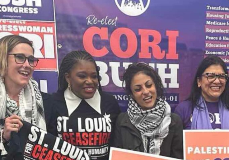 Trailing in Polls, Cori Bush Embraces Group That Blamed Israel for Oct. 7 Attack
